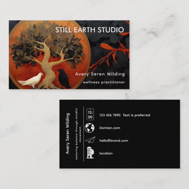 The Tree Between Worlds | Tree of Life Designs Business Card (Front/Back)