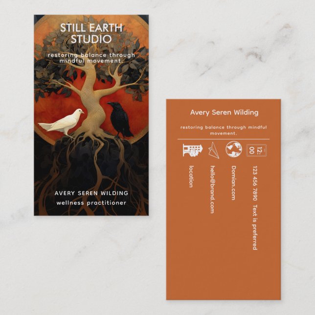 The Tree Between Worlds | Tree of Life Designs Business Card (Front/Back)