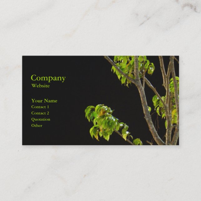 The Tree Business Card (Front)