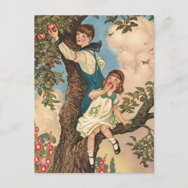 The Tree Climbers Postcard (Front)