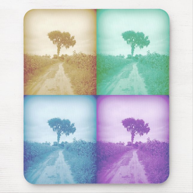 The Tree in Colours Mouse Pad (Front)