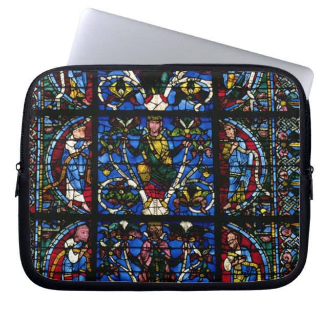 The Tree of Jesse, lancet window in the west facad Laptop Sleeve (Front)