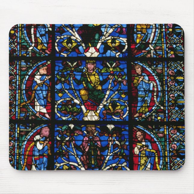 The Tree of Jesse, lancet window in the west facad Mouse Pad (Front)