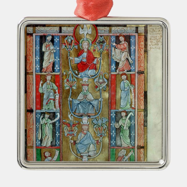 The Tree of Jesse Metal Ornament (Front)
