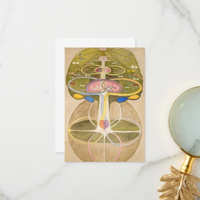 The Tree of Knowledge by Hilma af Klint Thank You Card (Front/Back In Situ)