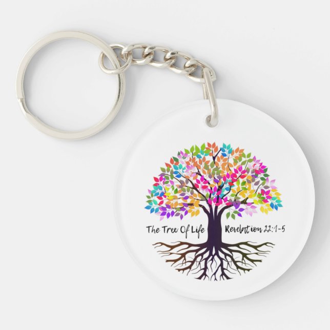 The Tree Of Life Acrylic Double-Sided Keychain (Front)
