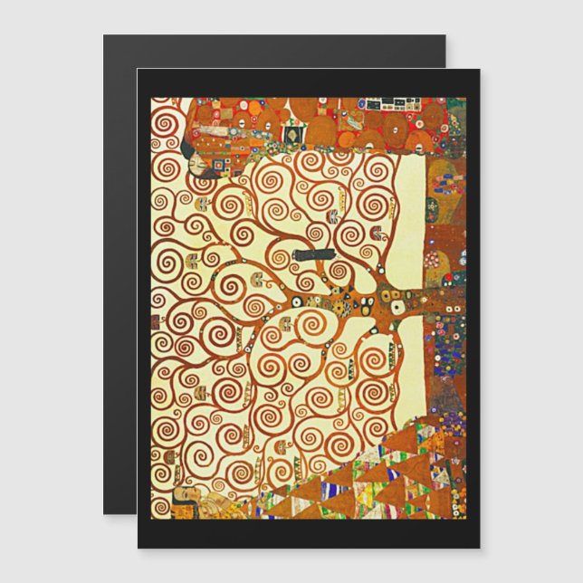 The Tree of Life by Gustav Klimt, Magnetic Invitation (Front/Back)