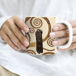 The Tree of Life by Gustav Klimt Two-Tone Coffee Mug<br><div class="desc">A fine art coffee mug with the Symbolic painting by Gustav Klimt (1862-1918),  The Tree of Life (C.1909). An abstract of a tree with swirled branches. One of three art pieces from the Stoclet Frieze commissioned for the Palais Stoclet in Brussels,  Belgium.</div>