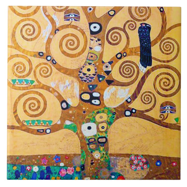The Tree of Life (detail), Klimt Tile (Front)
