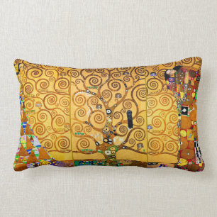 The Tree of Life, Gustav Klimt Lumbar Pillow