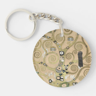 The Tree of Life, Gustav Klimt OIl Painting Keychain
