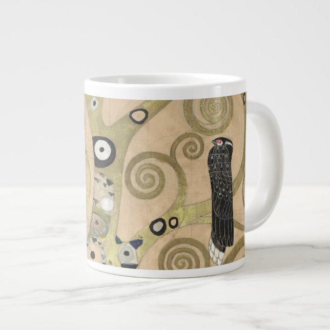 The Tree of Life, Gustav Klimt OIl Painting  Large Coffee Mug (Front Right)