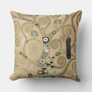 The Tree of Life, Gustav Klimt OIl Painting  Throw Pillow