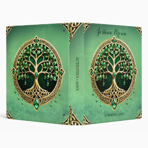 The tree of life with Celtic knots. Binder