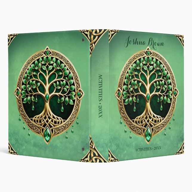 The tree of life with Celtic knots.  Binder (Background)
