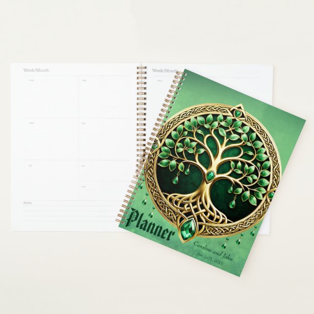 The tree of life with Celtic knots.  Planner (Display)