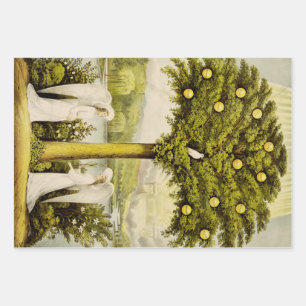 The tree of life wrapping paper sheet