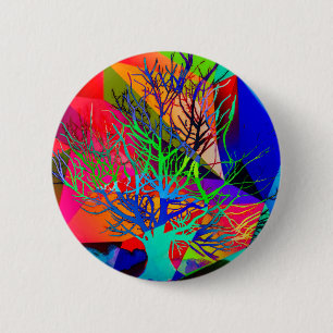 The tree of love makes our rainbow 2 inch round button