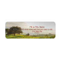 The Tree on the Hill Return Address Label