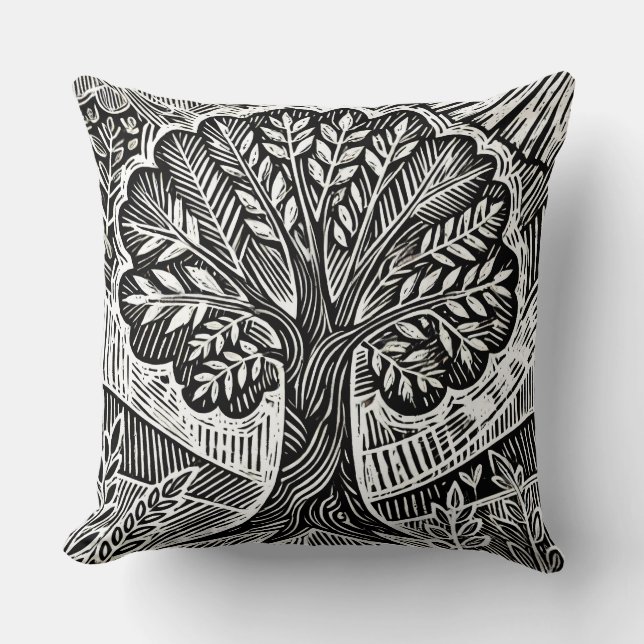 The Tree Throw Pillow (Front)