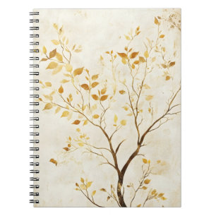 The tree with golden leaves is a popular wall  notebook