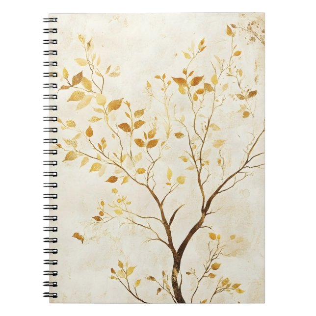 The tree with golden leaves is a popular wall  notebook (Front)