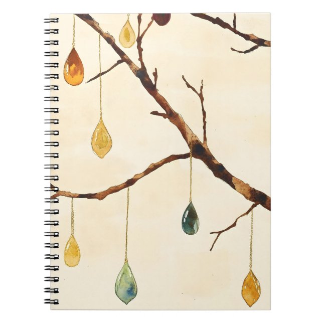 The tree with golden leaves is a popular wall  notebook (Front)