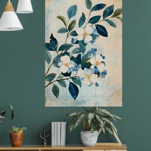 The tree with golden leaves is a popular wall  poster
