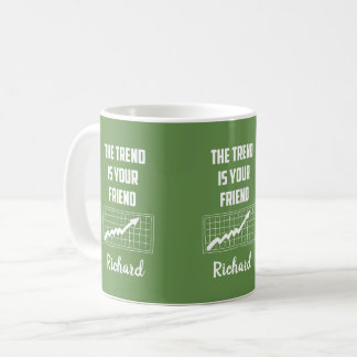 The Trend Is Your Friend Stock Market Traders Coffee Mug
