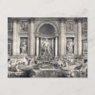 The Trevi Fountain (Italian: Fontana di Trevi) 4 Postcard