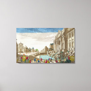The Trevi Fountain, Rome Canvas Print
