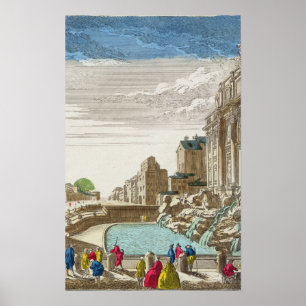 The Trevi Fountain, Rome Poster
