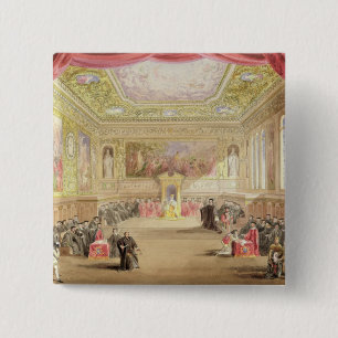The Trial, Act IV, Scene I from Charles Kean's pro 2 Inch Square Button