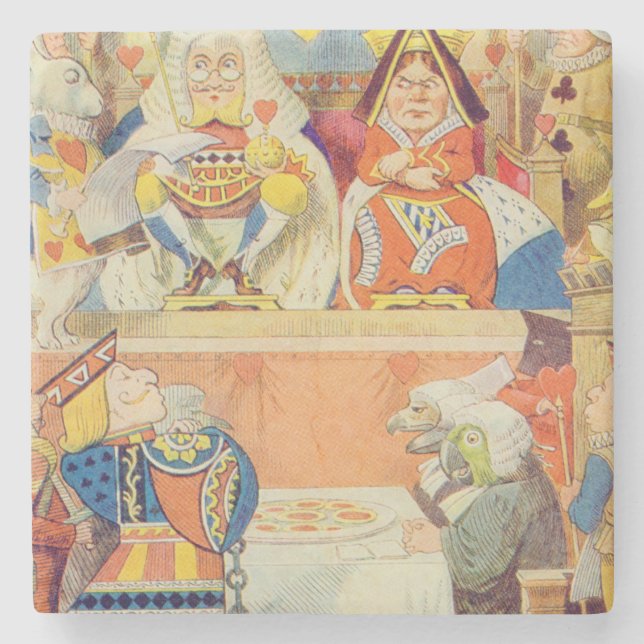 The Trial of the Knave of Hearts Stone Coaster (Front)