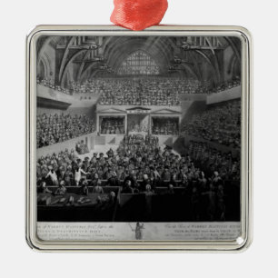 The Trial of Warren Hastings Metal Ornament