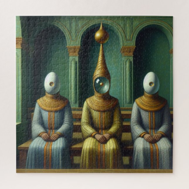 The tribe chief and his two counsellors jigsaw puzzle (Vertical)