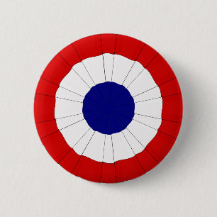 The tricolour cockade – Rosette 2 Inch Round Button