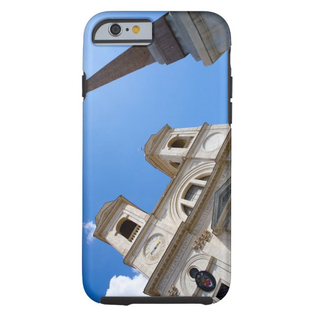 The Trinita dei Monti church in Rome, Italy is Case-Mate iPhone Case (Back)