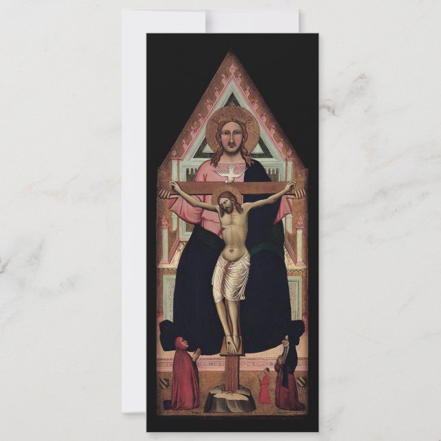 “The Trinity” religious art custom invitations (Front)