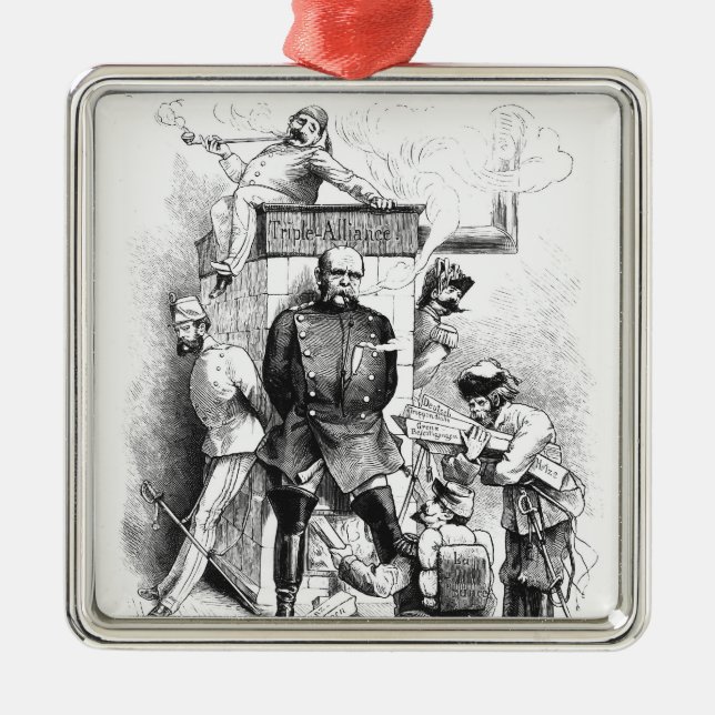 The Triple Alliance, from 'Bismarck Metal Ornament (Front)