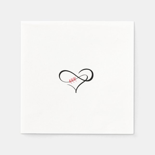 The Triple H Infinity Heart Napkin (Front)