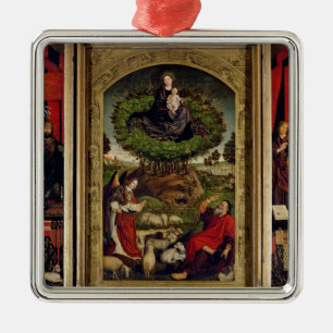 The Triptych of Moses and the Burning Bush Metal Ornament