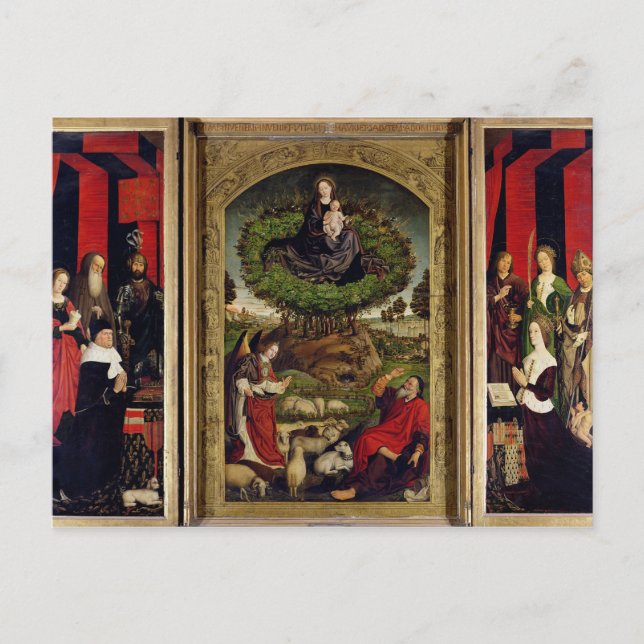 The Triptych of Moses and the Burning Bush Postcard (Front)