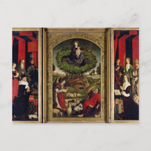 The Triptych of Moses and the Burning Bush Postcard