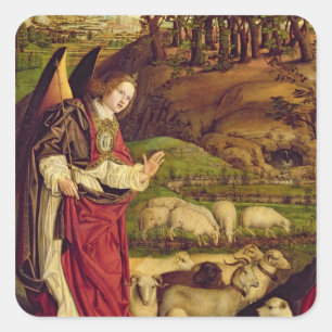 The Triptych of Moses and the Burning Bush Square Sticker