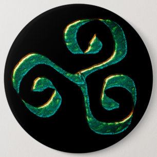 The triskele,old symbol in the celtic culture 6 inch round button