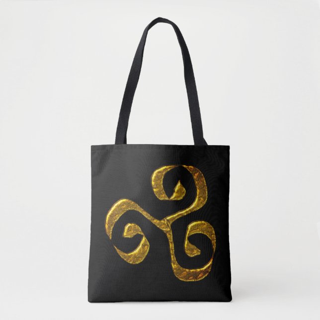 The triskele,old symbol in the celtic culture tote bag (Front)