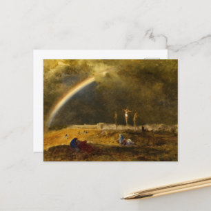 The Triumph at Calvary, 1874 by George Inness Holiday Postcard