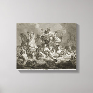 The Triumph of Britannia, c.1765 (engraving) Canvas Print