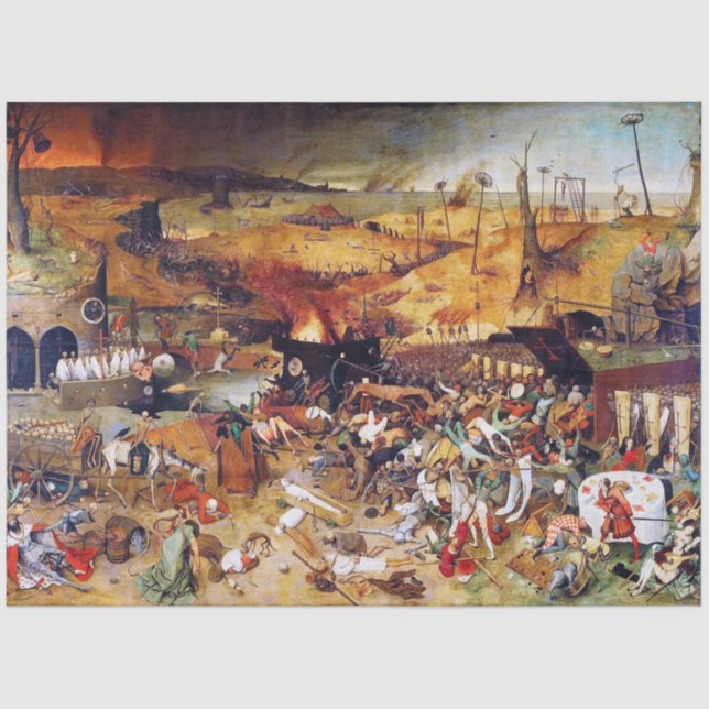 The Triumph of Death, Pieter Bruegel Tissue Paper (Front)